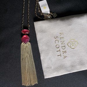 Kendra Scott Tae Pink Long Pendant Necklace